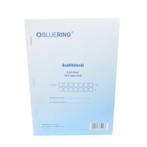 Szállítólevél A5, 25x4lapos B.10-70/A/V Bluering®