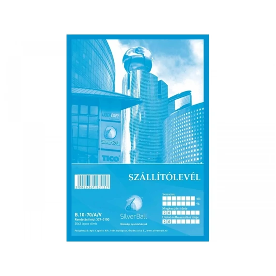 Szállítólevél A5, 50x3lapos B.10-70/A/V