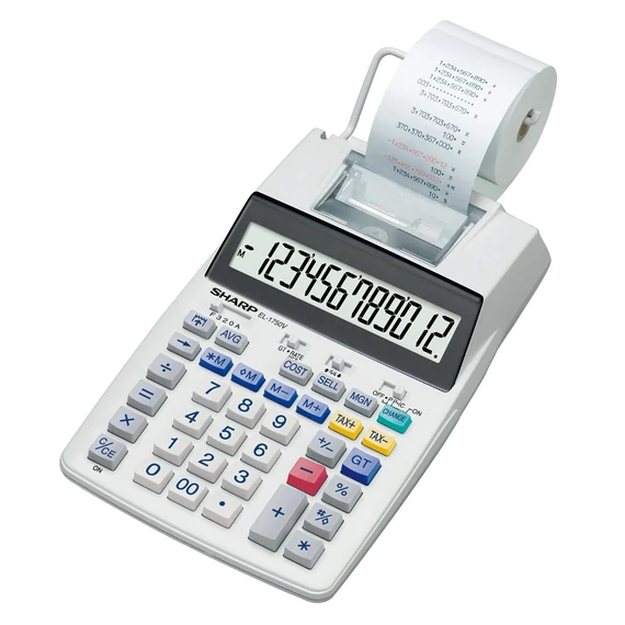Számológép szalagos Sharp EL-1750V