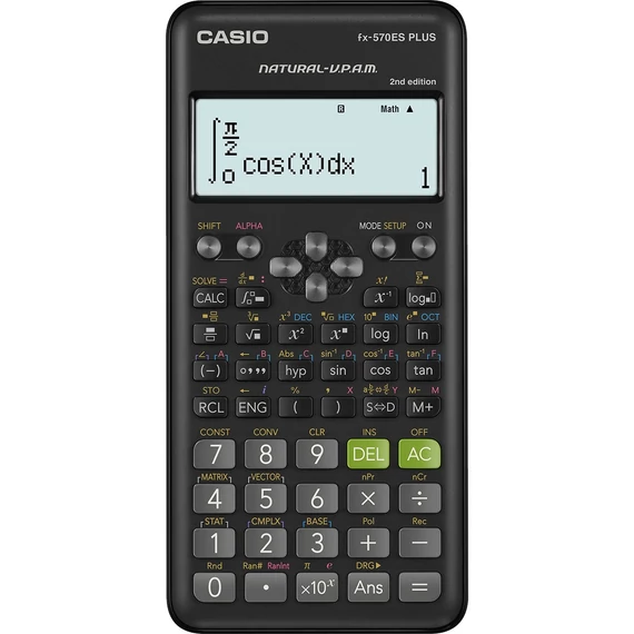Számológép tudományos 417 funkciós Casio FX 570 ES PLUS 2E fekete