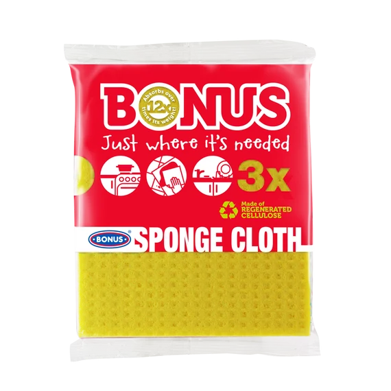 Szivacsos kendő 3 db/csomag Bonus B132