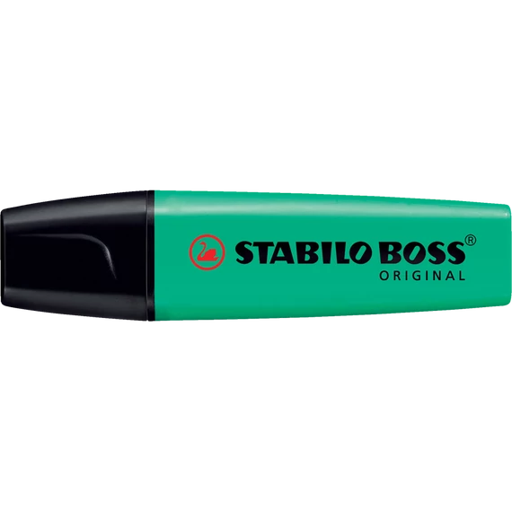 Szövegkiemelő 2-5mm, vágott hegyű, STABILO Boss original türkiz