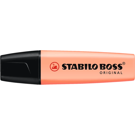 Szövegkiemelő 2-5mm, vágott hegyű, STABILO Boss original Pastel barack