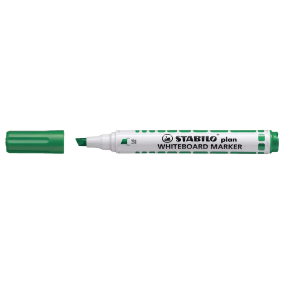Táblamarker 1,5-mm, vágott Stabilo plan 643/36 zöld