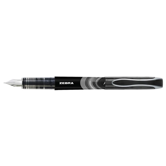 Töltőtoll 0,6 mm, Zebra Fountain pen, fekete