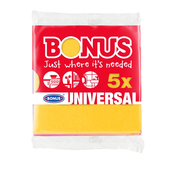 Törlőkendő általános 5 db/csomag Bonus B170