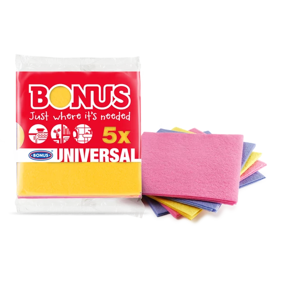 Törlőkendő általános 5 db/csomag Bonus B170