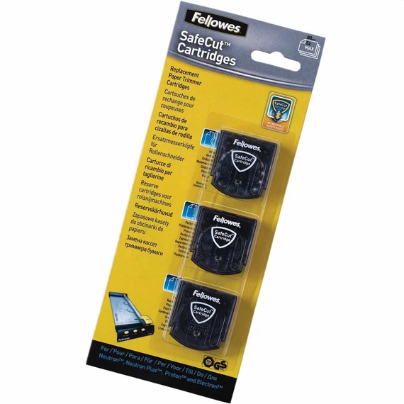 Vágókés görgős vágógépekhez, hullámos vágás, perforálás, hajtott vágás, Fellowes® 3 db/csomag,