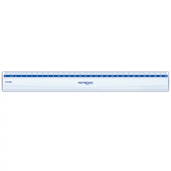 Vonalzó 30 cm, klasszikus Keyroad
