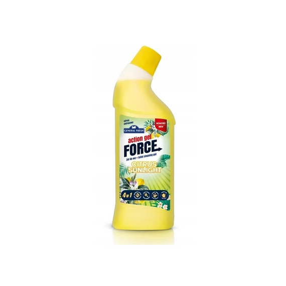 WC tisztító gél 1 liter Action Gel Force Citrus