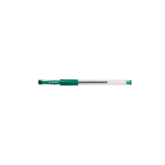 Zselés toll 0,5mm, kupakos GEL-Ico, írásszín zöld