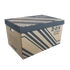 Archiváló konténer karton doboz fedeles 52x35x30cm, külön záródó levehető fedéllel Fornax