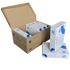 Archiváló konténer karton doboz fedeles 54x36x25cm, felfelé nyíló tetővel Bluering® barna