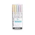Szövegkiemelő készlet, 1,4/4 mm, kétvégű, Zebra Mildliner Highlighter Gentle, 5 különböző szín